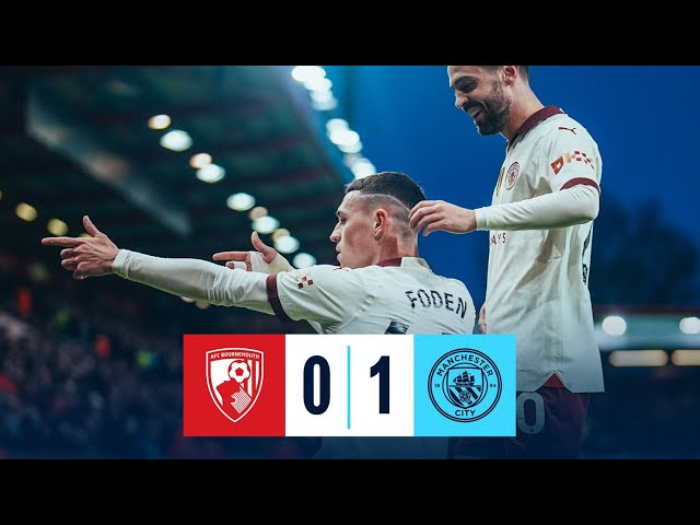 Manchester City besegrade Bournemouth med 1-0, Manchester City förlitade sig på styrka